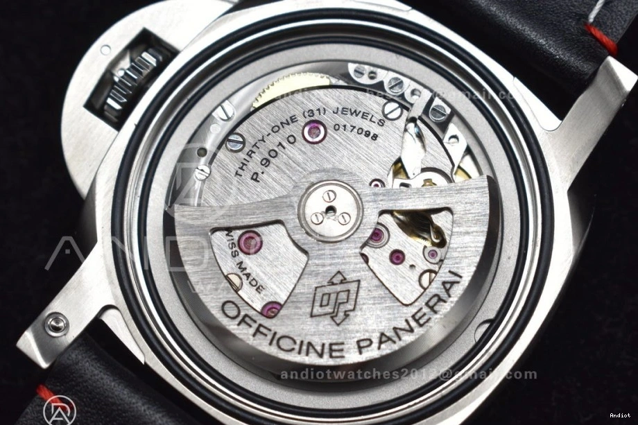 PAM732 Best Leather Green Brown  Dial Dark Edition P9010 1:1 on TTF Strap 0317